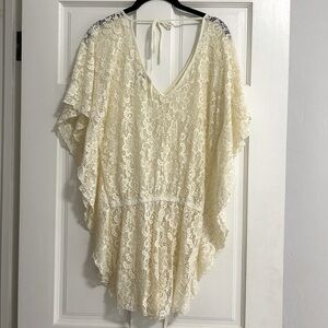 Elan romper swimsuit cover up size M - creamy white